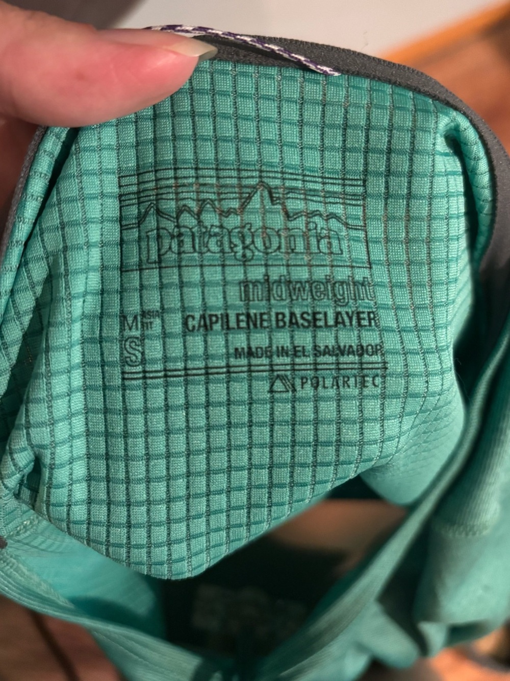 Light Green Long-Sleeve Performance Top - Picture 6 of 6